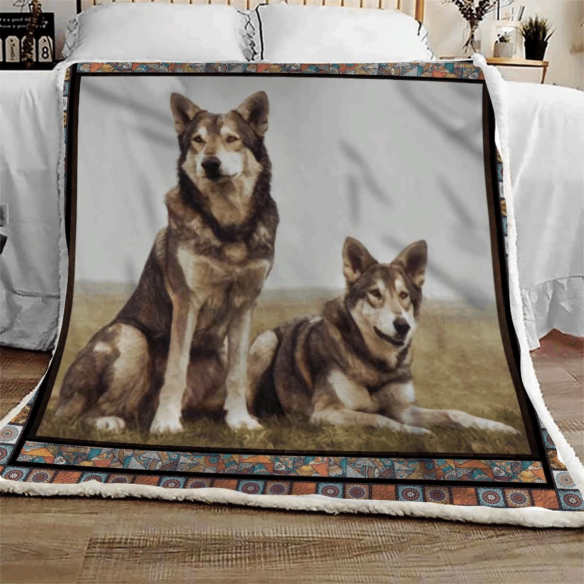 Czechoslovakian Wolfdog Friend Sherpa Fleece Blanket