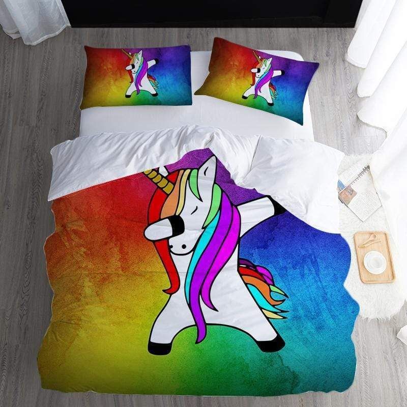 Dabbing Unicorn Bedding Set