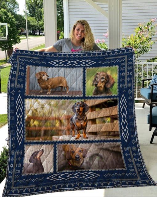 Dachshund 01 Dachshund 0412 Quilt Blanket Christmas Christmas Gifts Merry Christmas Holiday Gifts Gift Dhc03011811Dd