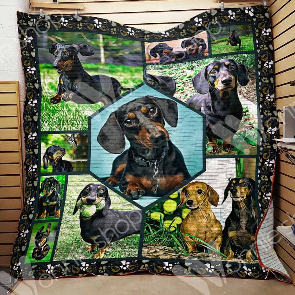 Dachshund 01 Dachshund 1612 Quilt Blanket Christmas Christmas Gifts Merry Christmas Holiday Gifts Gift Dhc03011254Dd