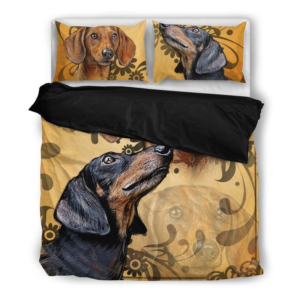 Dachshund Dog Themed Bedding Set