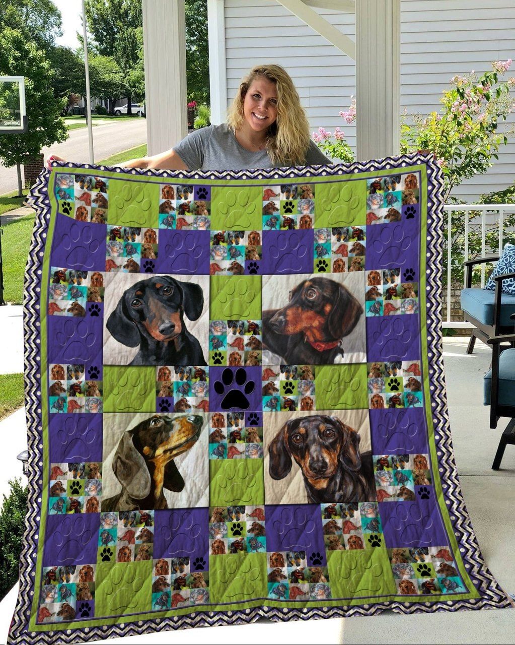Dachshund A Million Pieces Quilt Blanket DHC020120636TD