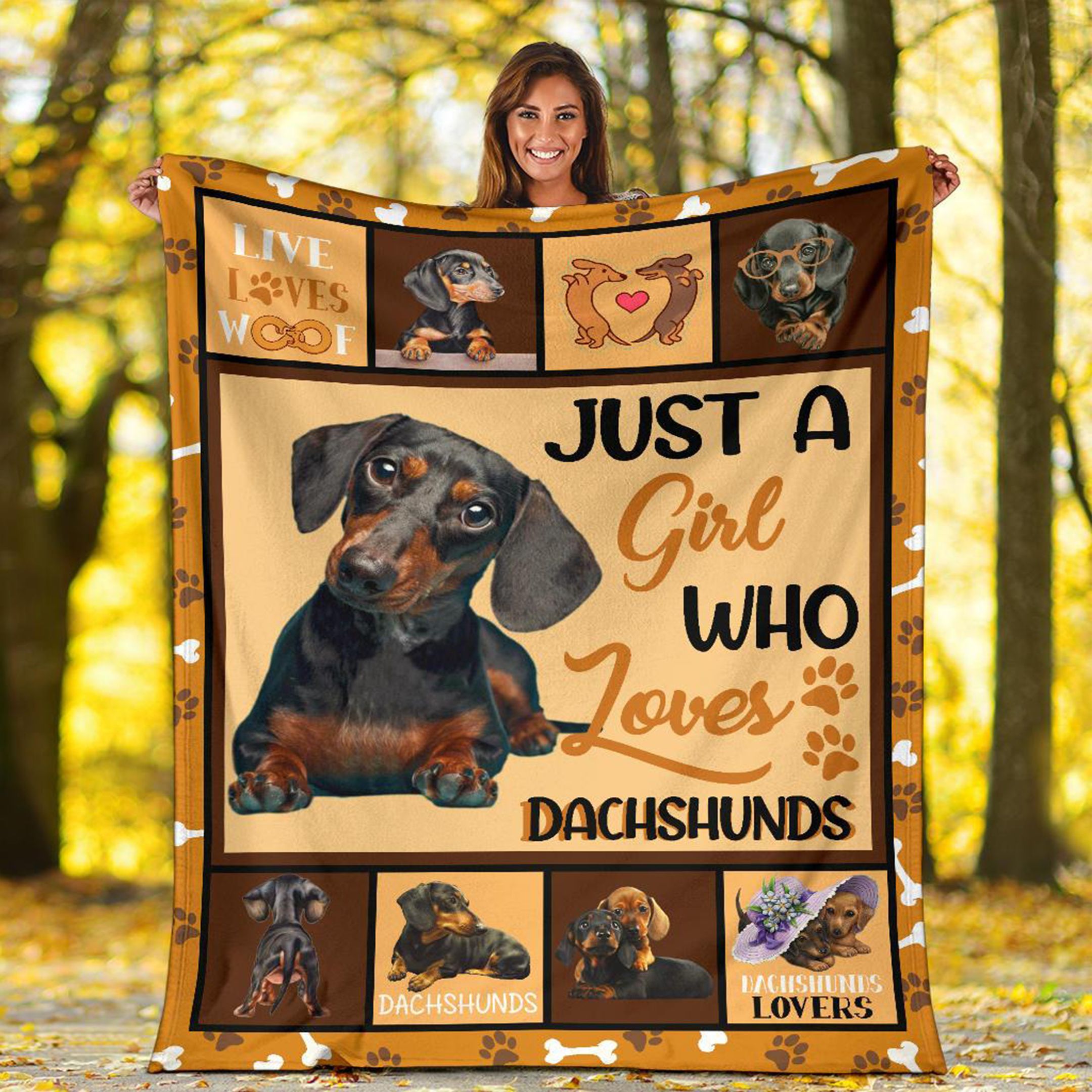 Dachshund Fleece Blanket