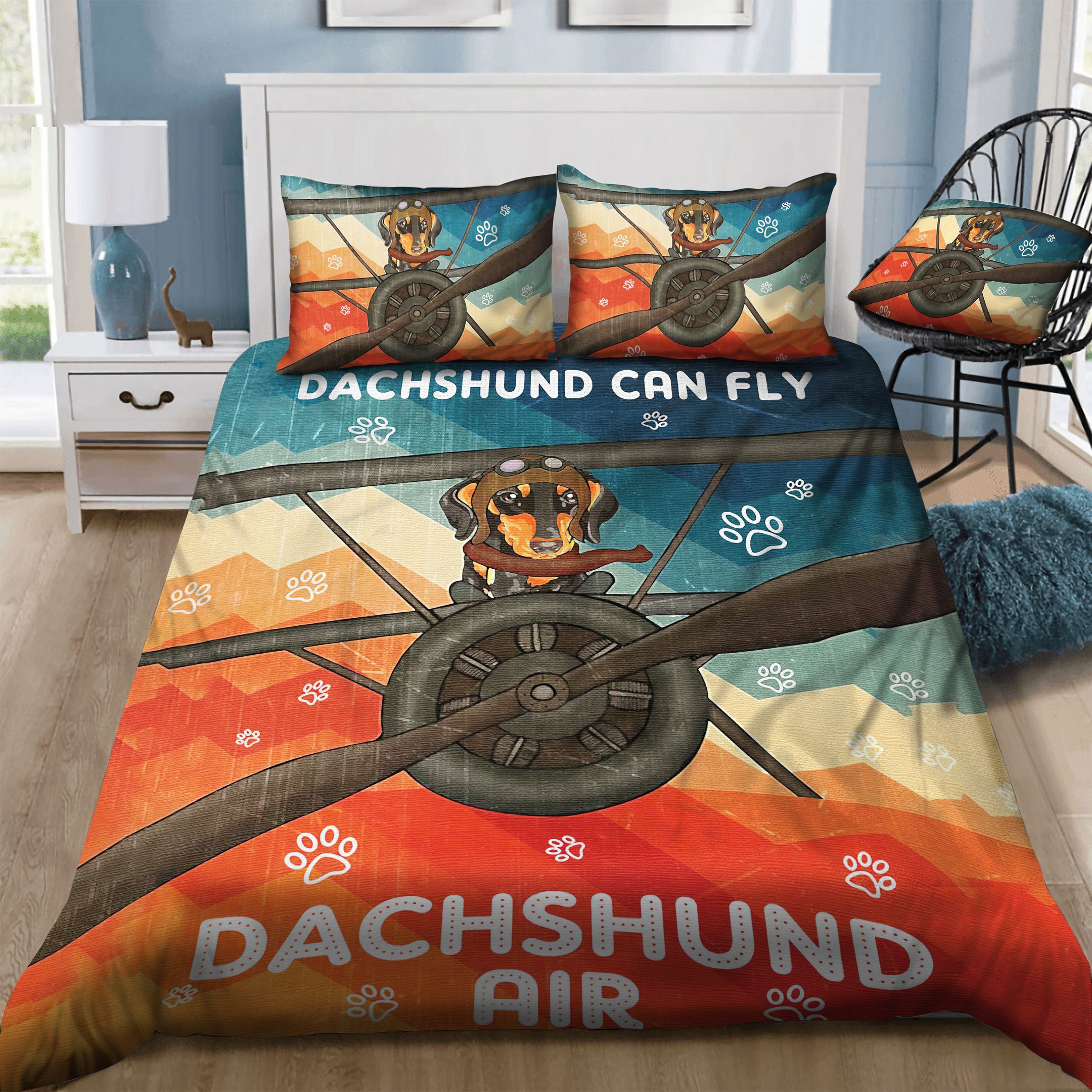 Dachshund Air  Bedding Set