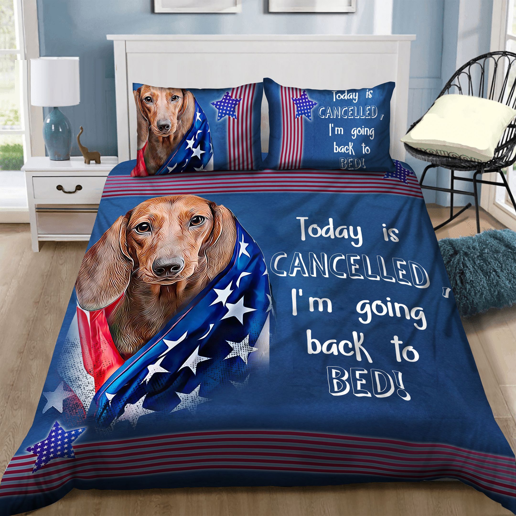 Dachshund American  Bedding Set