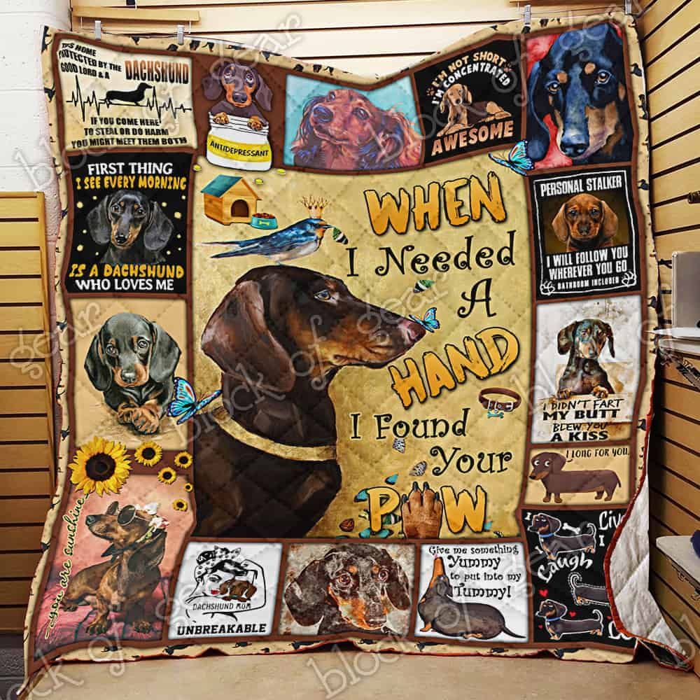 Dachshund Angel GS-CL-LD2007 Quilt Blanket