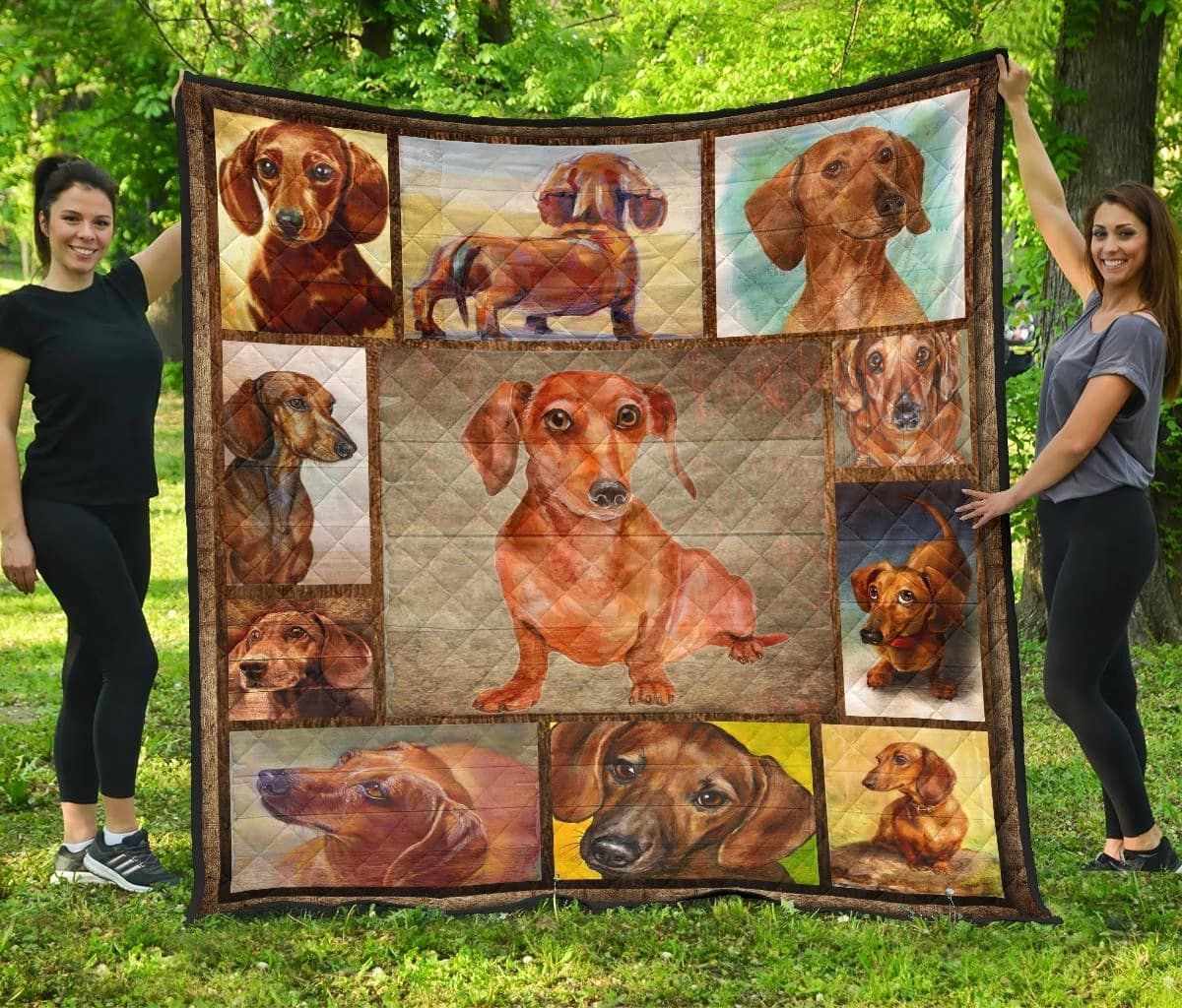 Dachshund Awesome Dachshund Bae 1112 Quilt Blanket Christmas Christmas Gifts Merry Christmas Holiday Gifts Gift Dhc03011685Dd