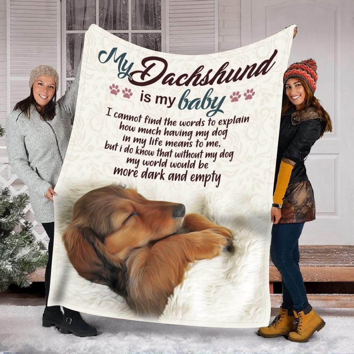 Dachshund Baby Fleece Blanket