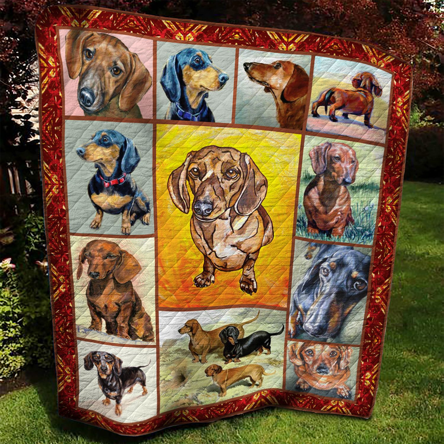 Dachshund BBB070910 Quilt Blanket