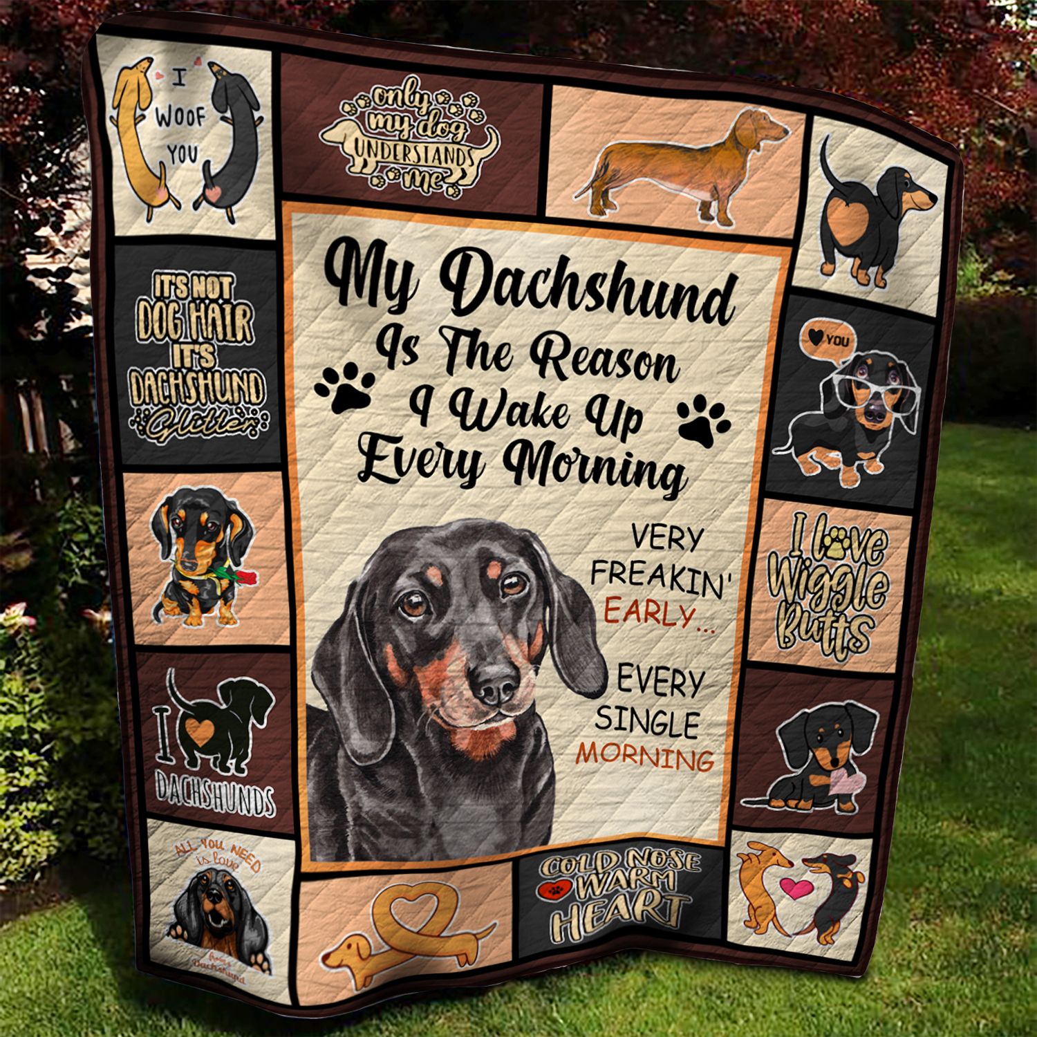 Dachshund BBB070911 Quilt Blanket