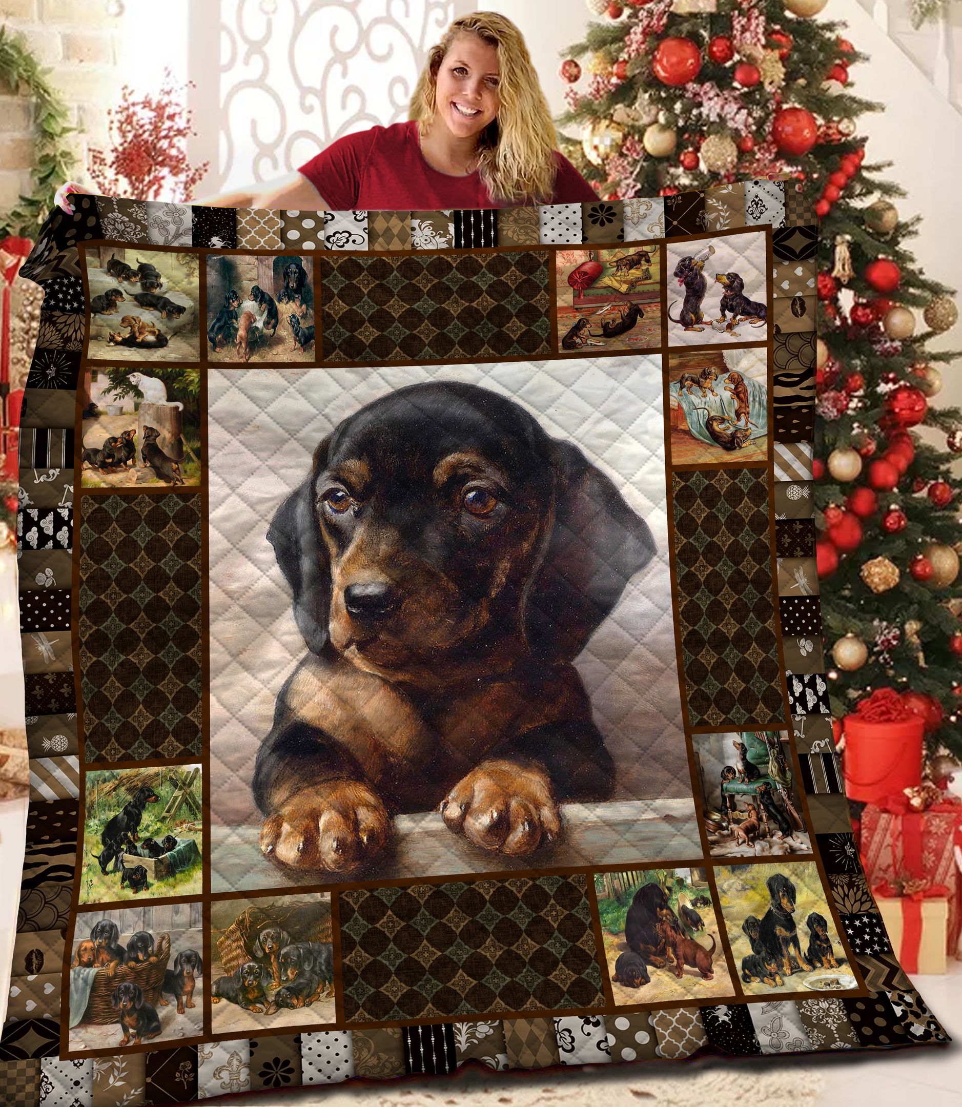Dachshund BBB2309219 Quilt Blanket