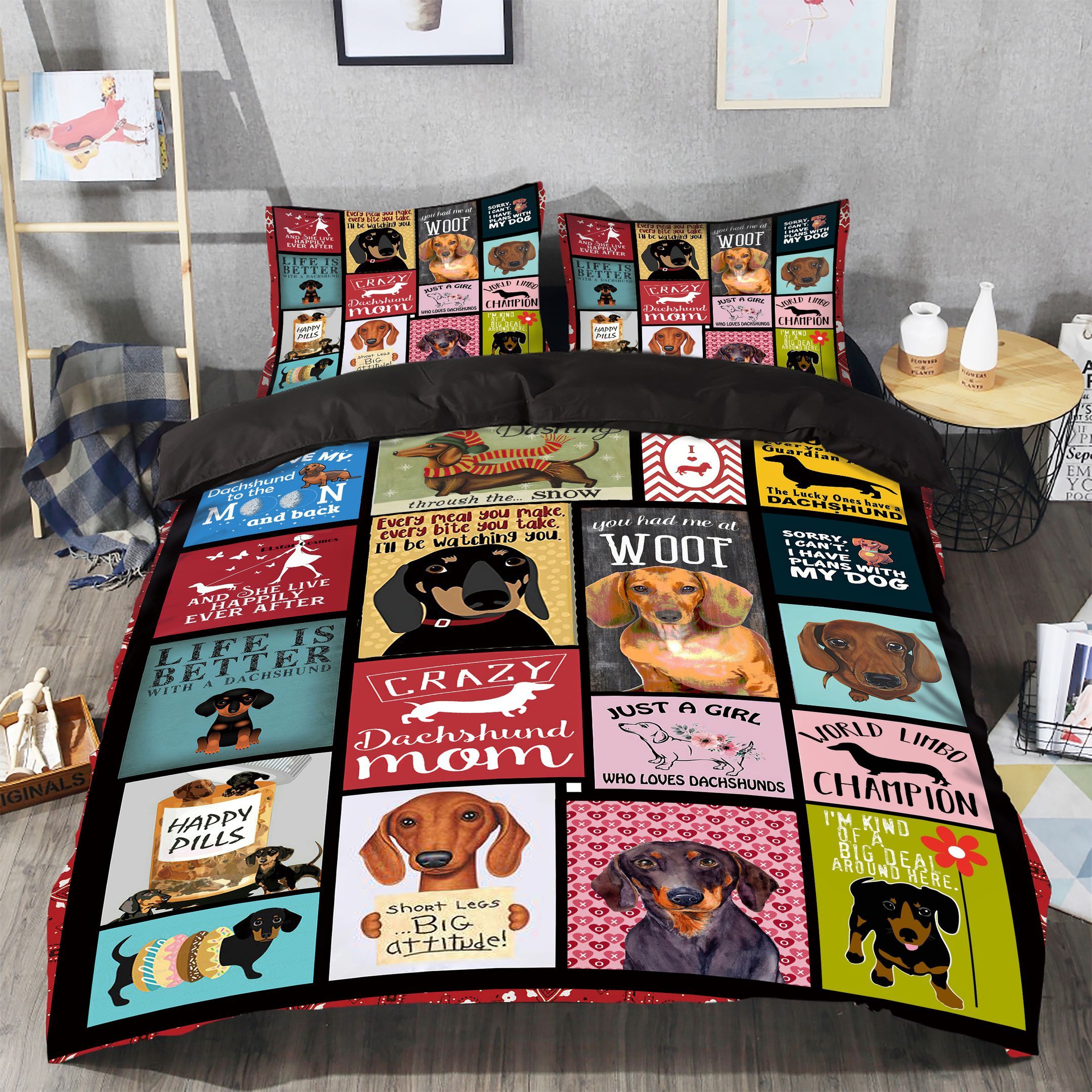 Dachshund Bedding Set
