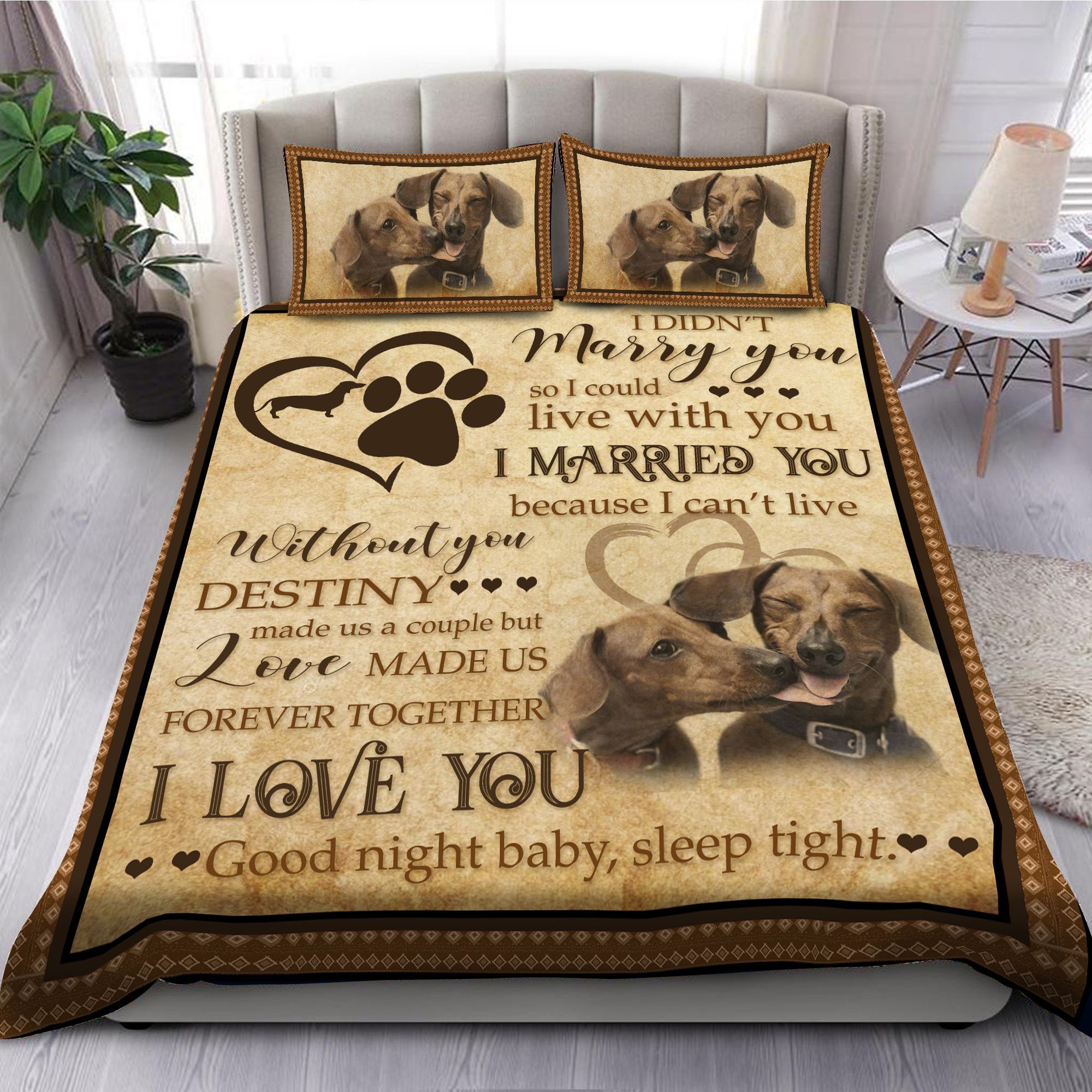 Dachshund Bedding Set
