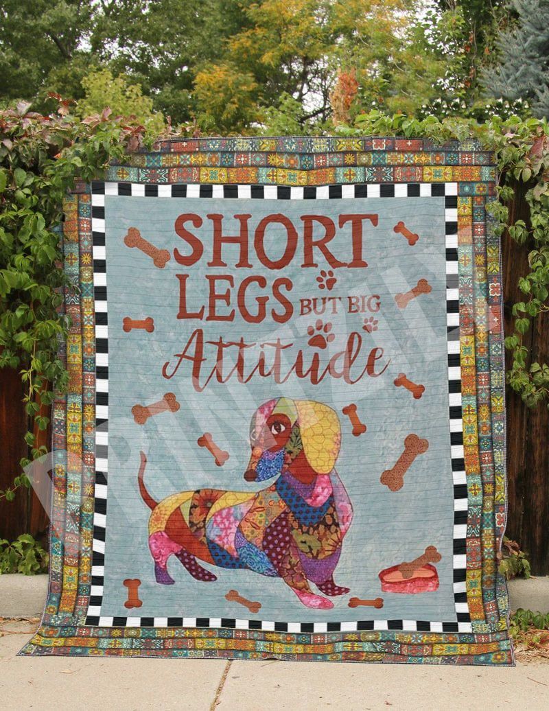 Dachshund Big Attitude GS-CL-DT0207 Quilt Blanket