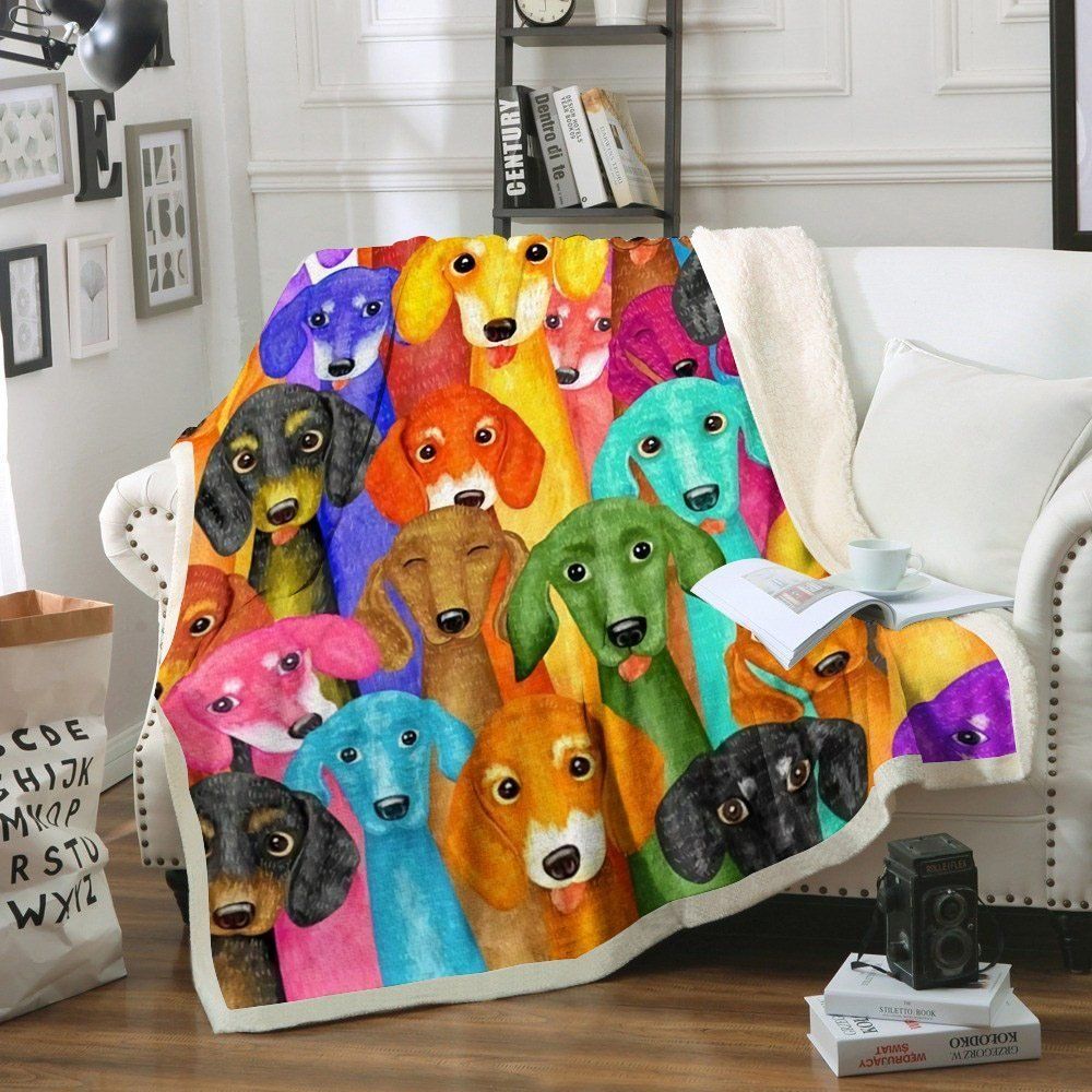 Dachshund Sherpa Fleece