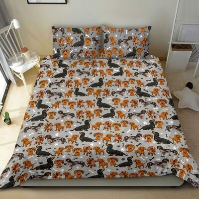 DACHSHUND BLACK BEDDING BONE