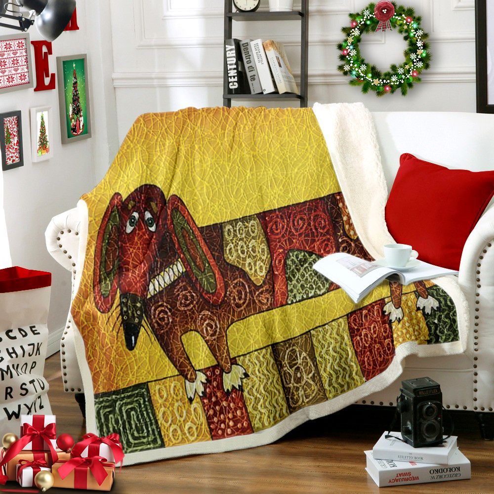 Dachshund Sherpa Fleece