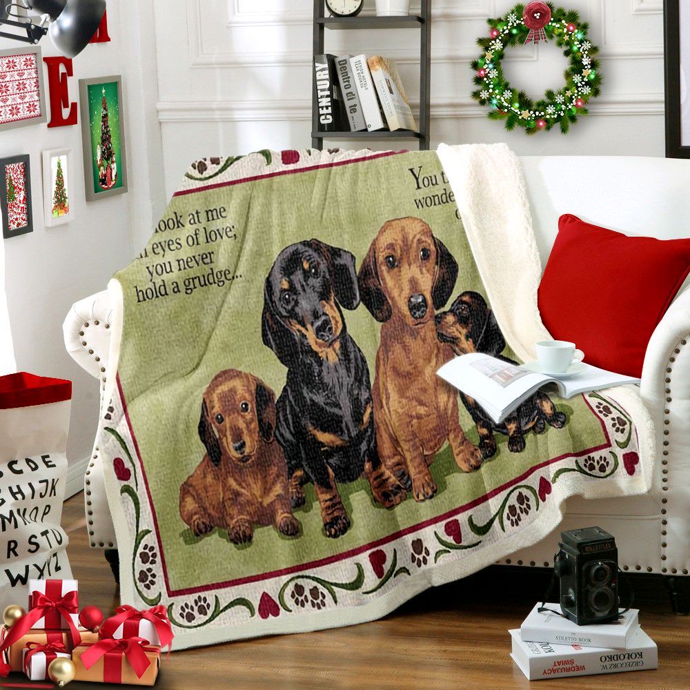 Dachshund Sherpa Fleece