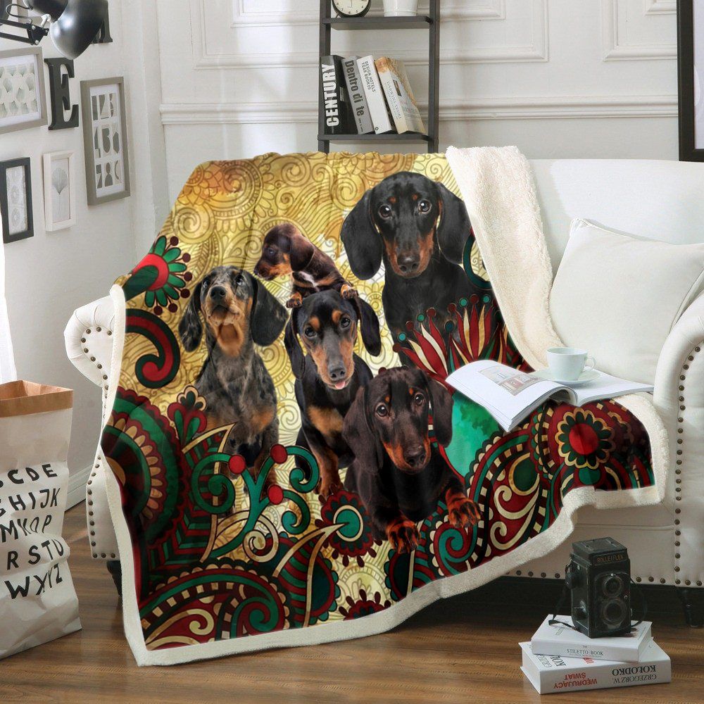 Dachshund Sherpa Fleece