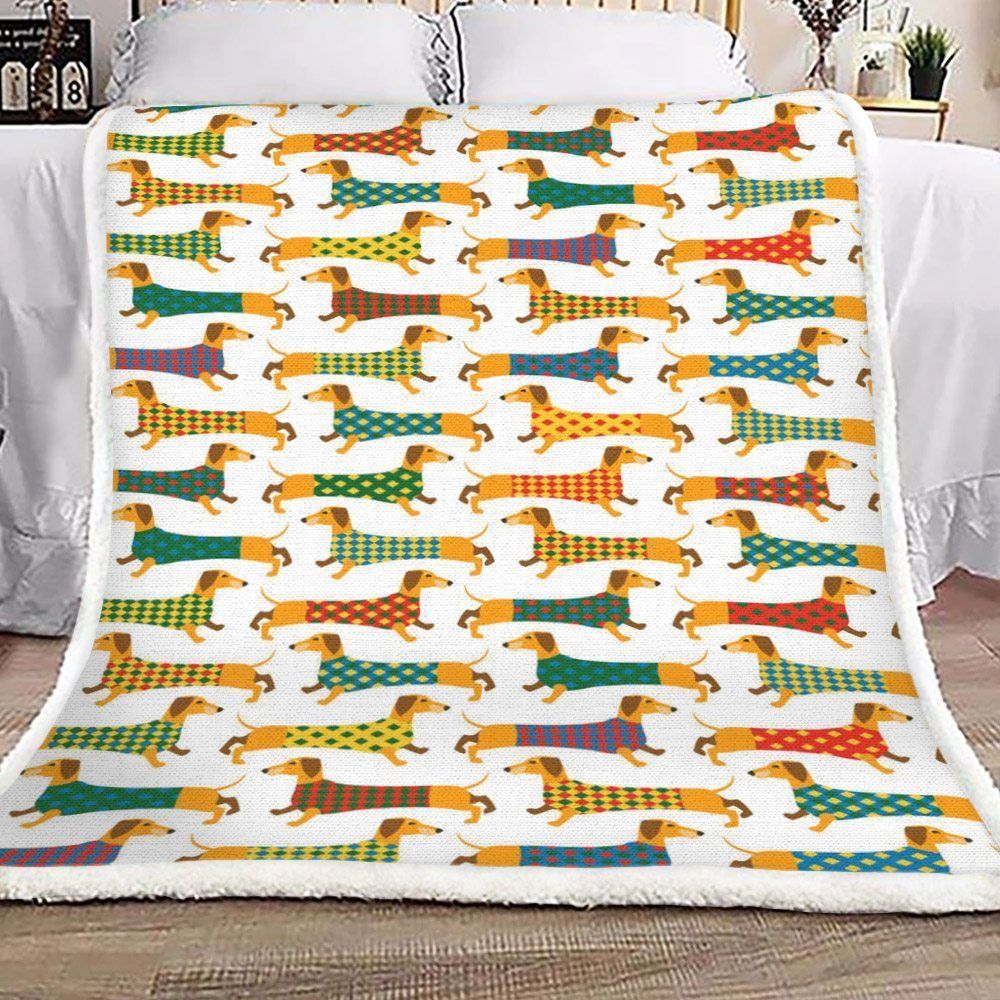 Dachshund Sherpa Fleece