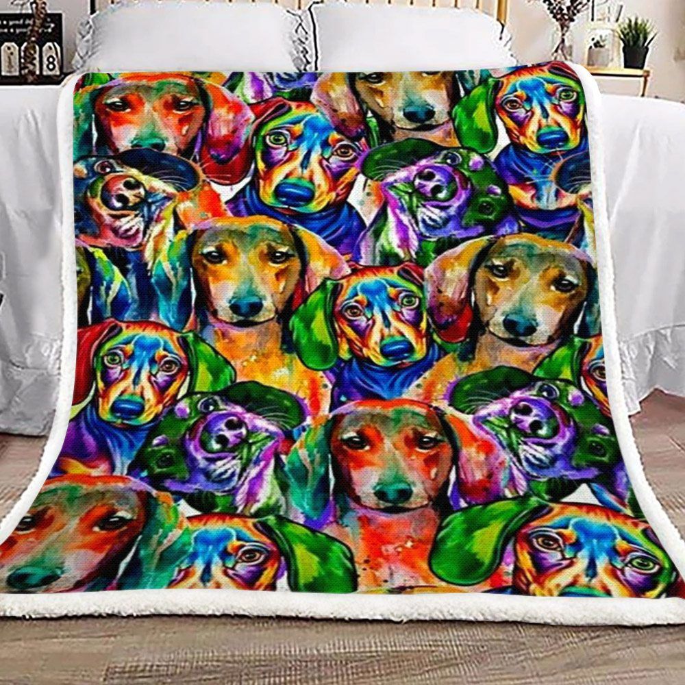 Dachshund Sherpa Fleece