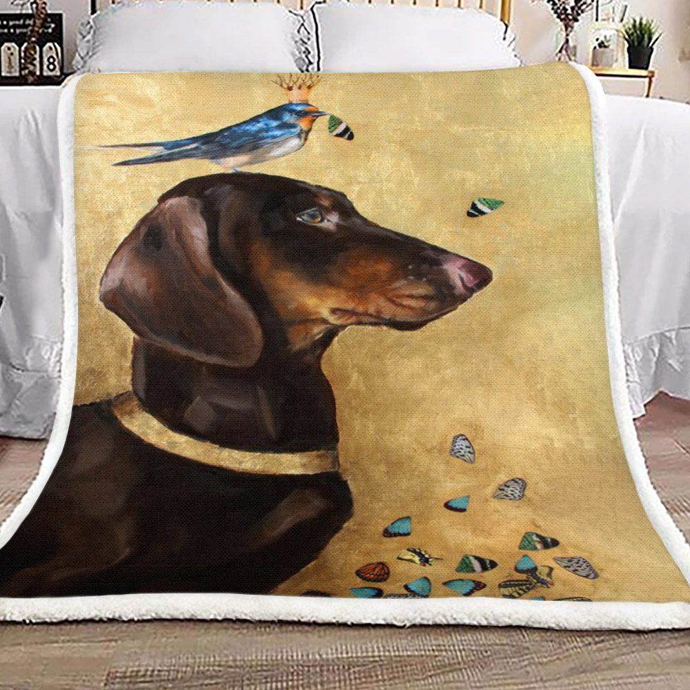 Dachshund Sherpa Fleece