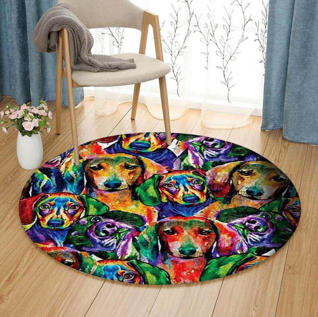 Dachshund Round Carpet