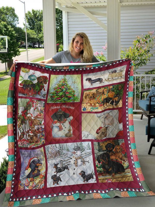Dachshund Christmas DTC1212822 Quilt Blanket