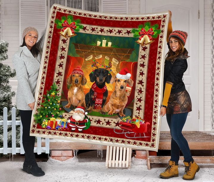 Dachshund Christmas DTC2311768 Quilt Blanket