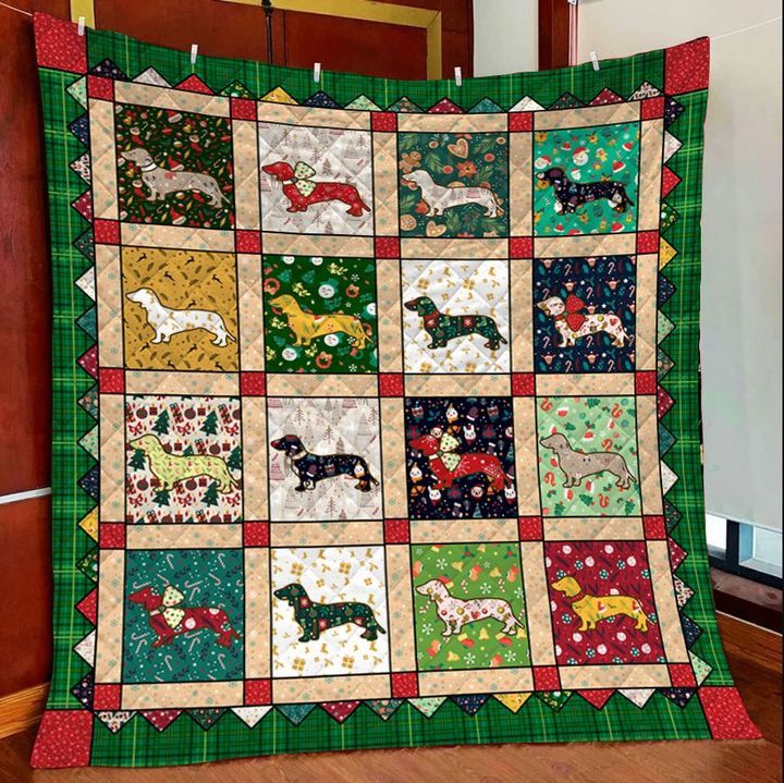 Dachshund Christmas DTC2311772 Quilt Blanket