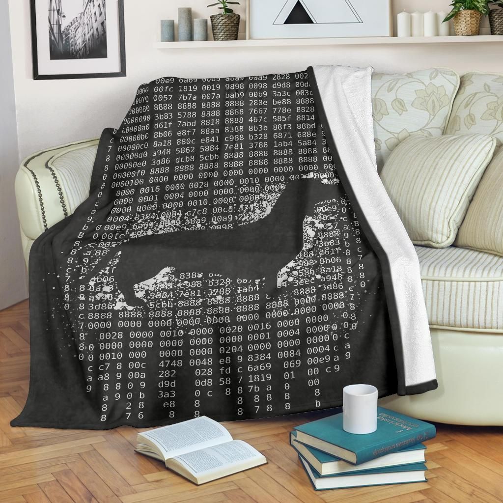 Dachshund Sherpa Fleece Blanket