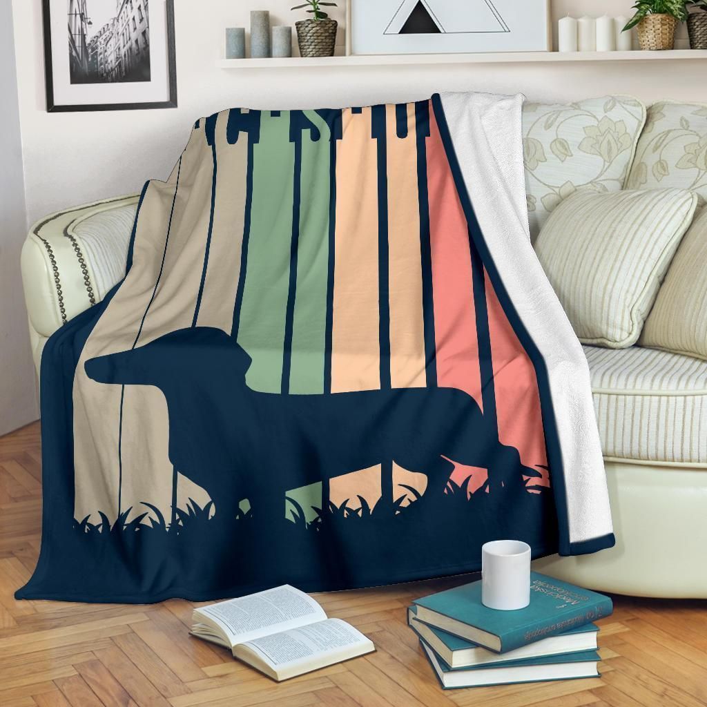 Dachshund Sherpa Fleece Blanket