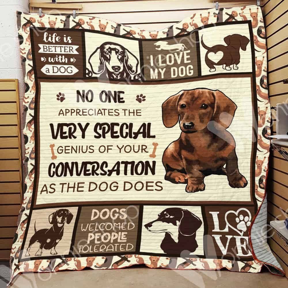 Dachshund CL15100112MDQ Quilt Blanket