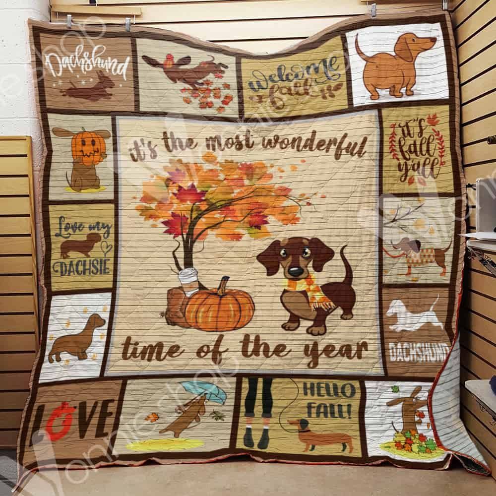 Dachshund CLH091032Q Quilt Blanket