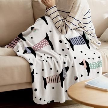 Dachshund Sherpa Fleece Blanket