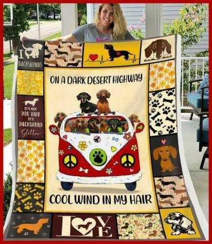 Dachshund Sherpa Fleece Blanket