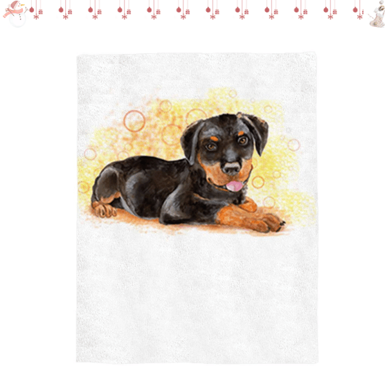Dachshund Sherpa Fleece Blanket