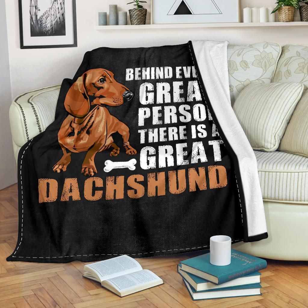 Dachshund Sherpa Fleece Blanket