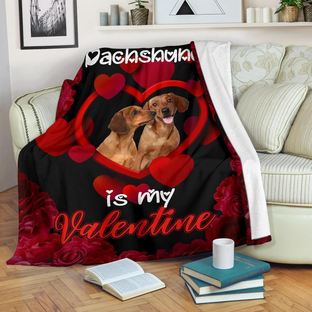 Dachshund Sherpa Fleece Blanket