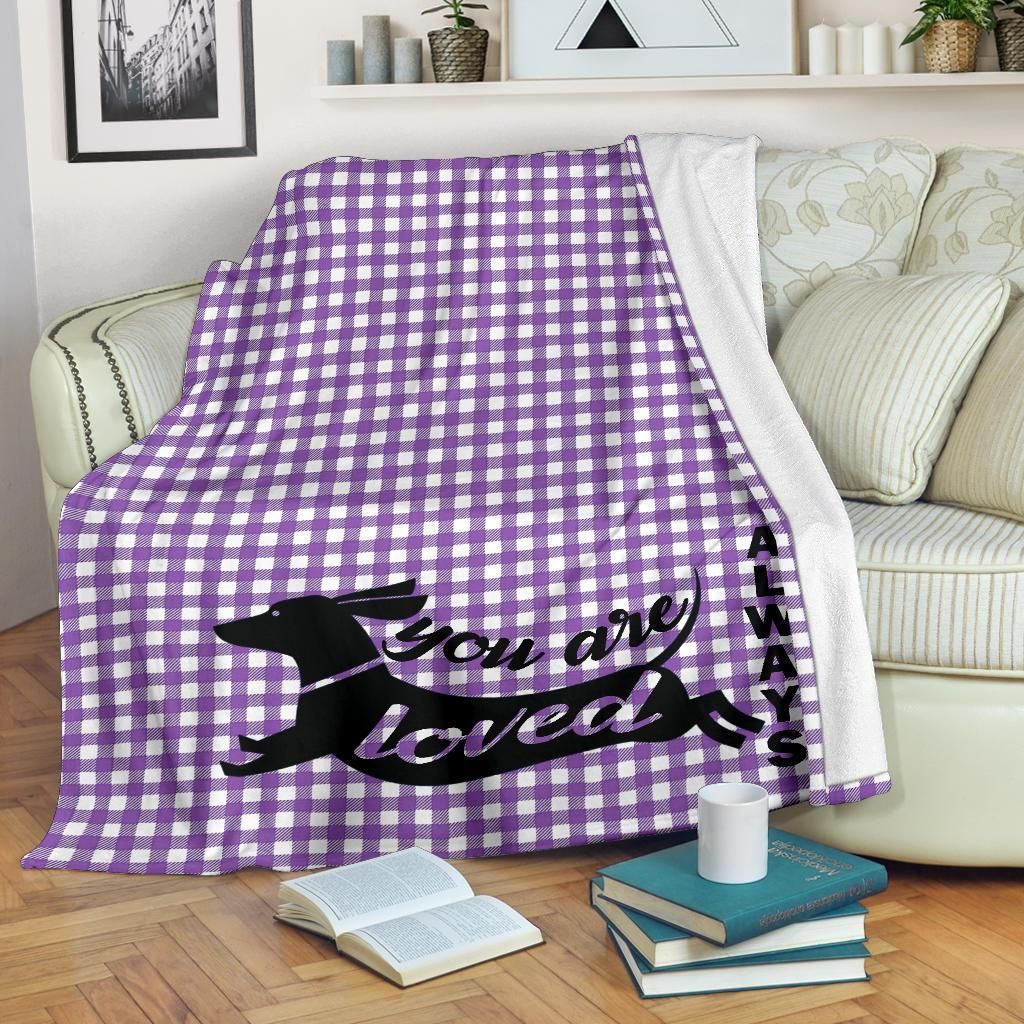 Dachshund Sherpa Fleece Blanket