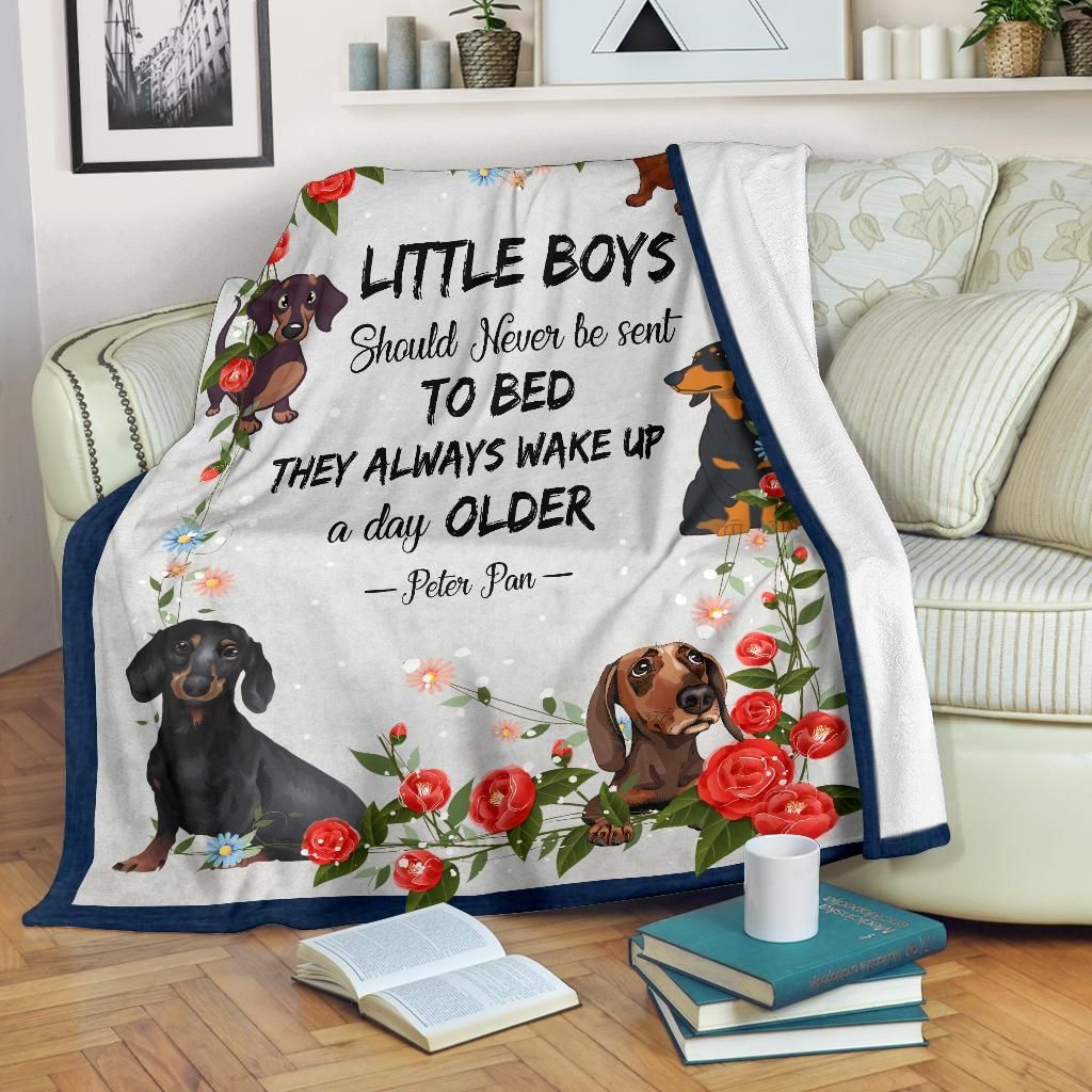 Dachshund Sherpa Fleece Blanket