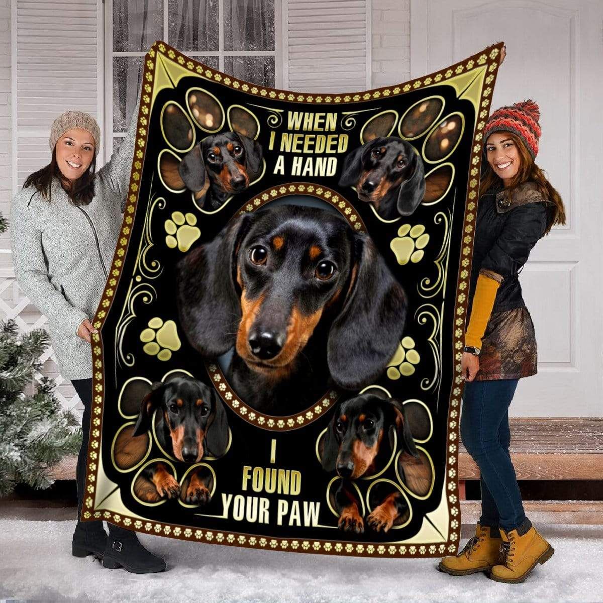 Dachshund Cute Fleece Blanket
