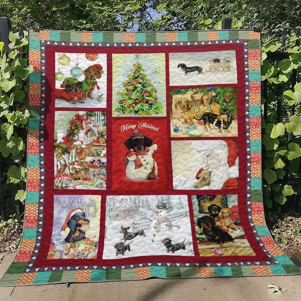Dachshund D010745 Quilt Blanket