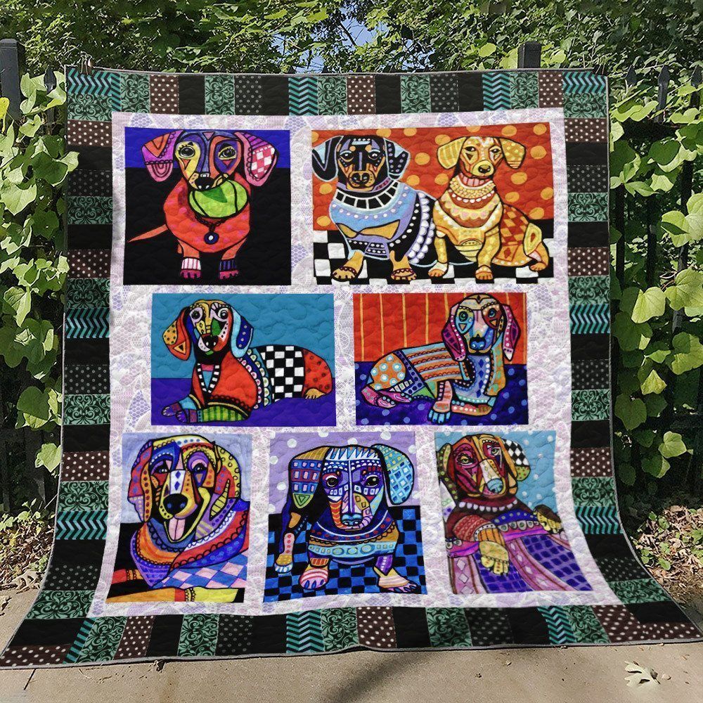 Dachshund D010749 Quilt Blanket