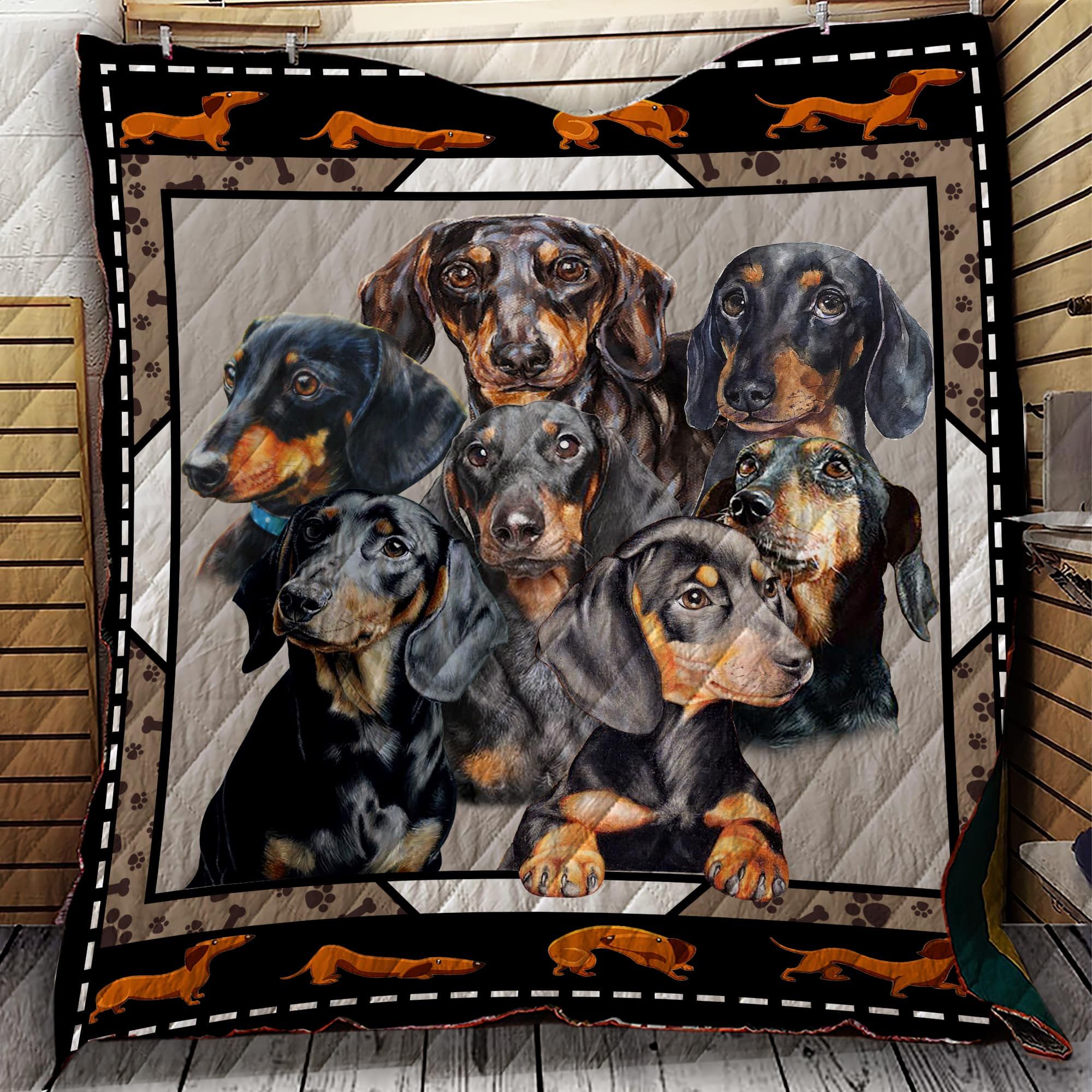 Dachshund Dachshund Addict Quilt Blanket DHC020120848TD