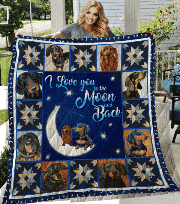 Dachshund Dachshund And Moon Quilt Blanket DHC31121493TD