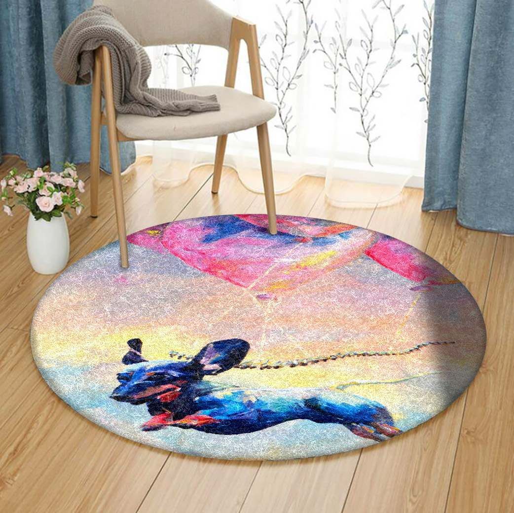 Dachshund Round Carpet