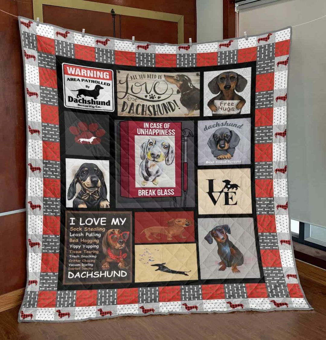 Dachshund DD1809207CL Quilt Blanket