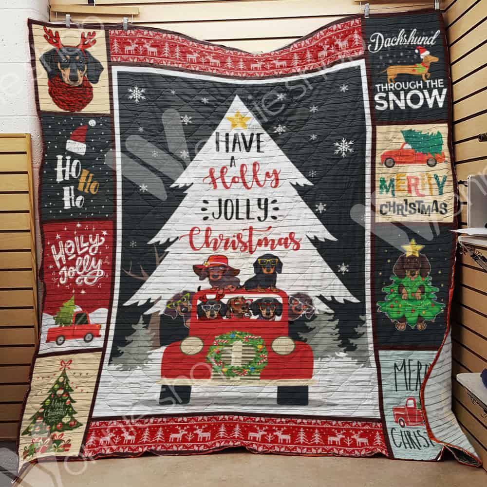 Dachshund Dog Christm Quilt Blanket DHC0302745TD
