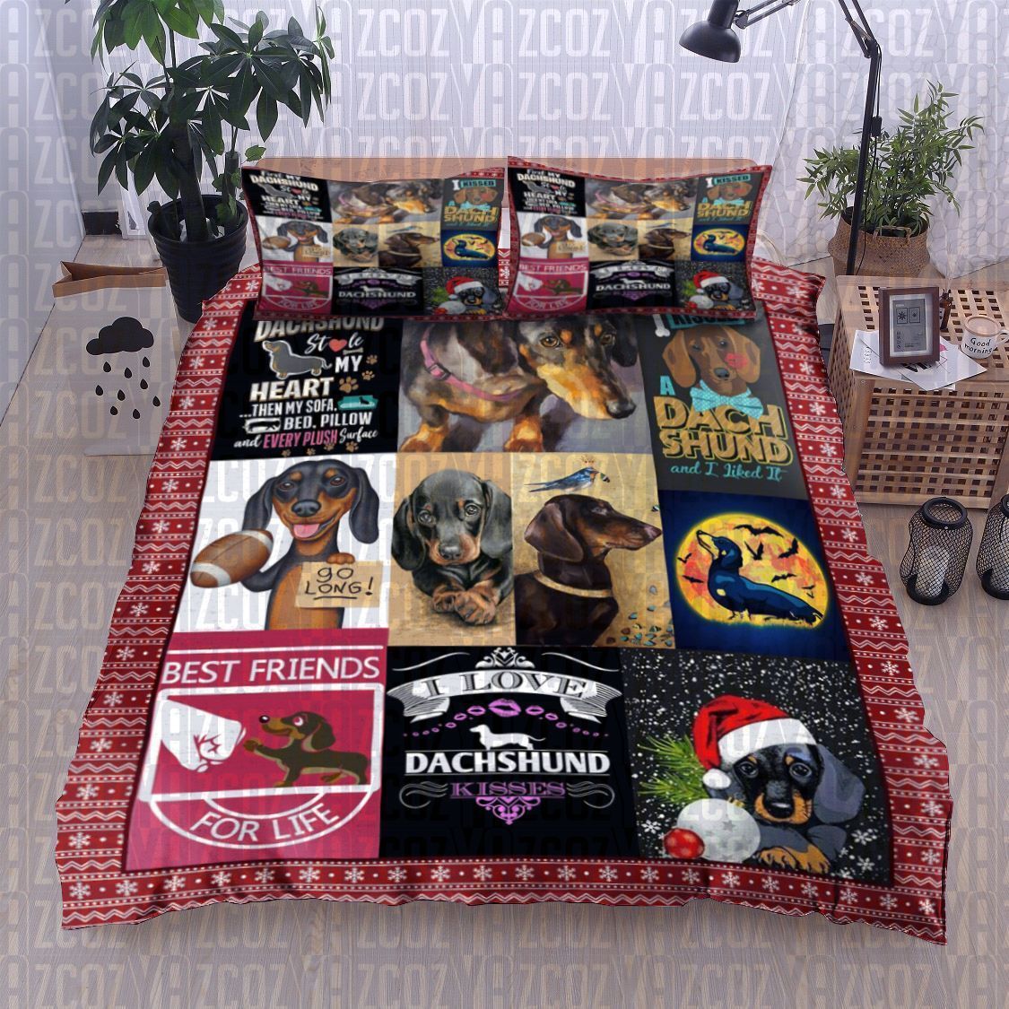 Dachshund Dog Bedding Set